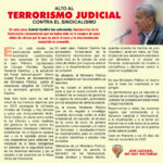 Alto al terrorismo judicial contra Gabriel Castillo